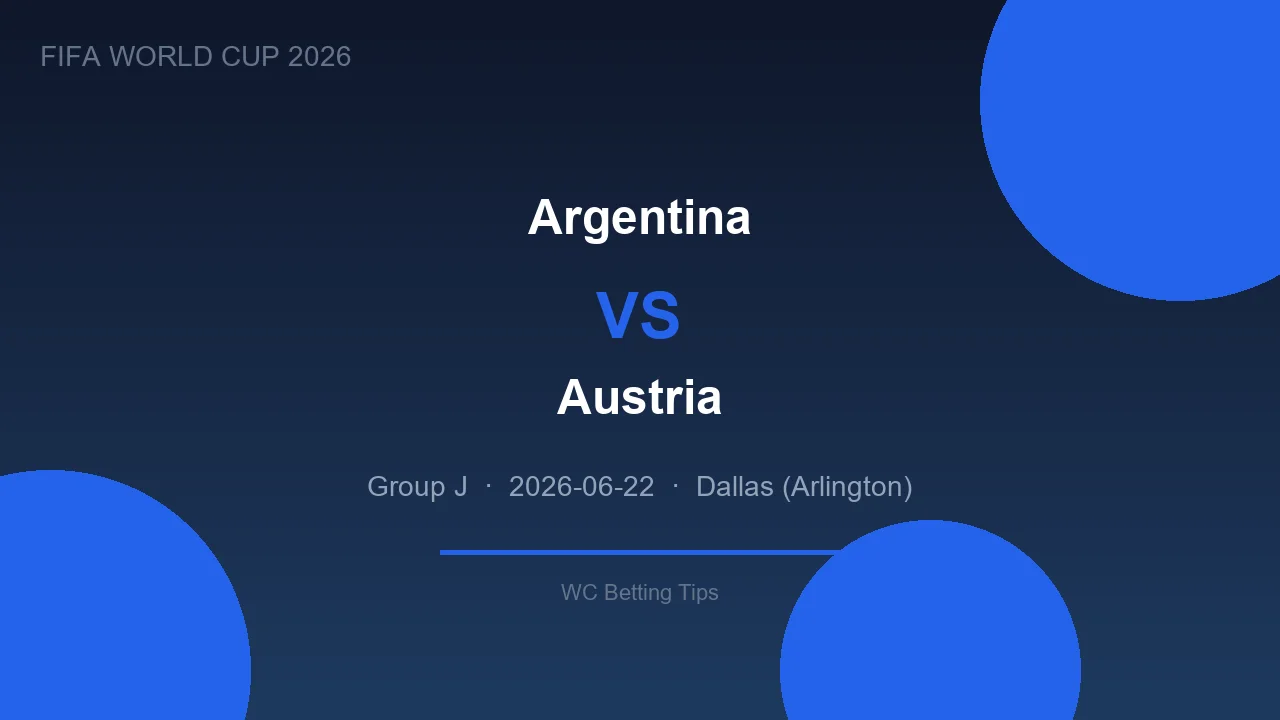 Argentina vs Austria live - World Cup 2026