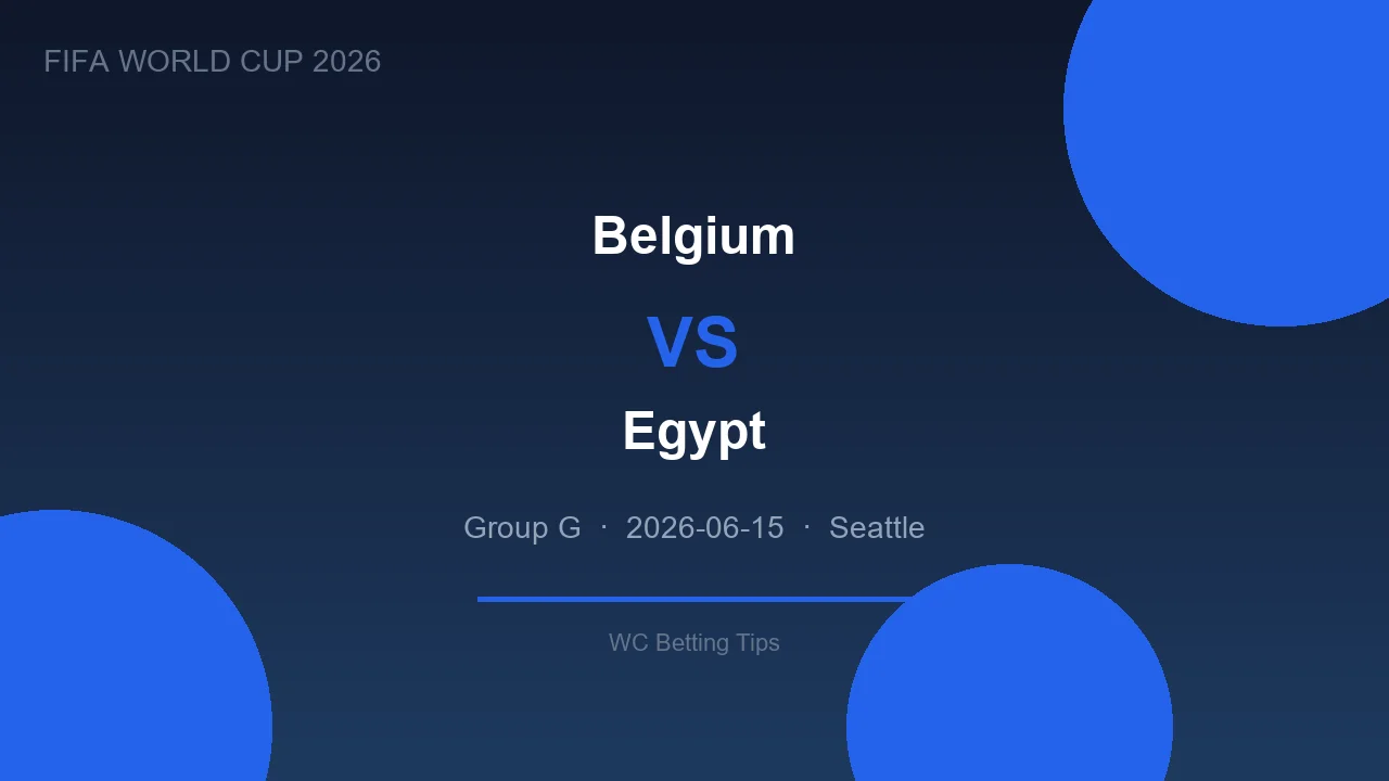 Belgium vs Egypt highlights - World Cup 2026