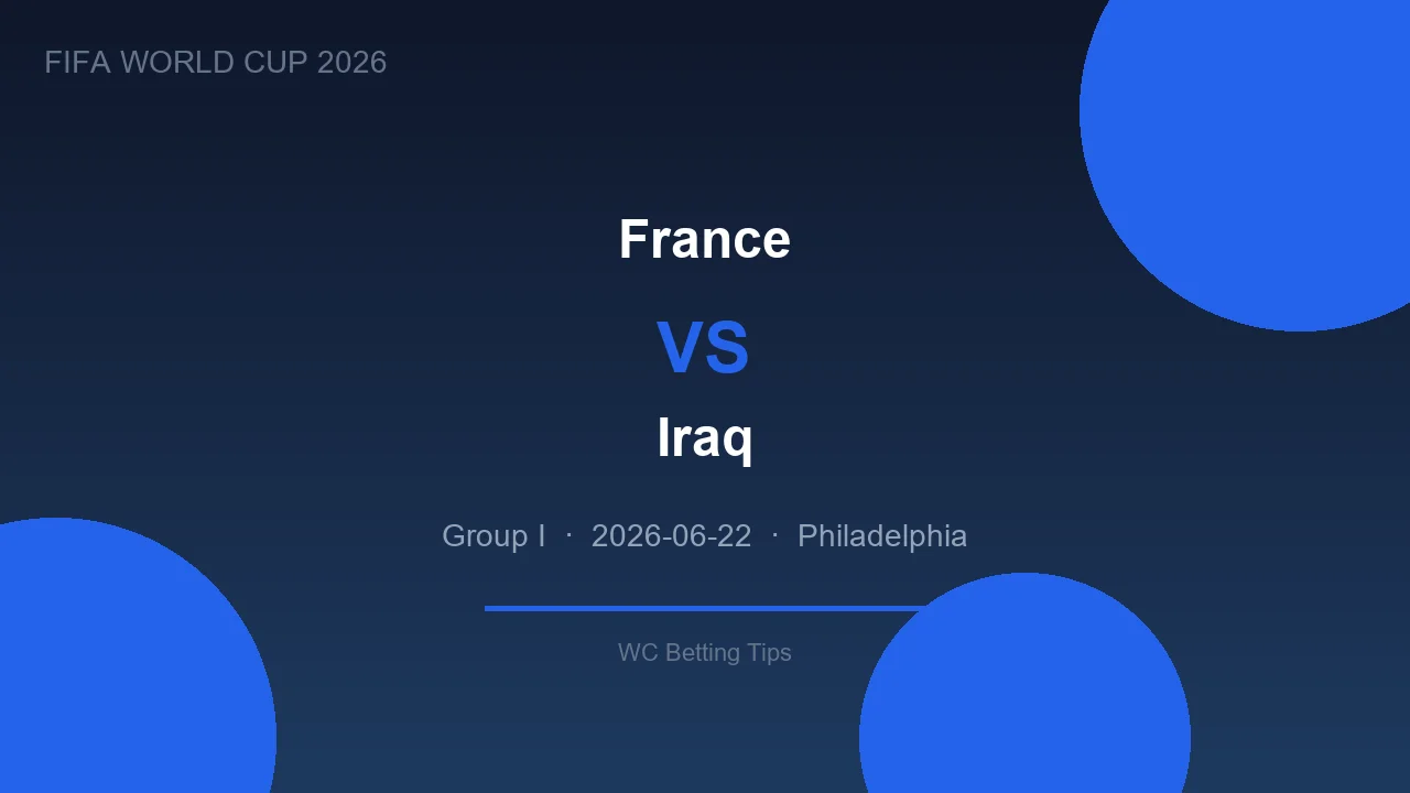 France vs Iraq highlights - World Cup 2026