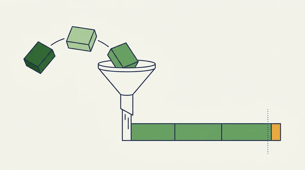 An abstract diagram shows odds tokens converting into a probability bar with an extra margin segment.