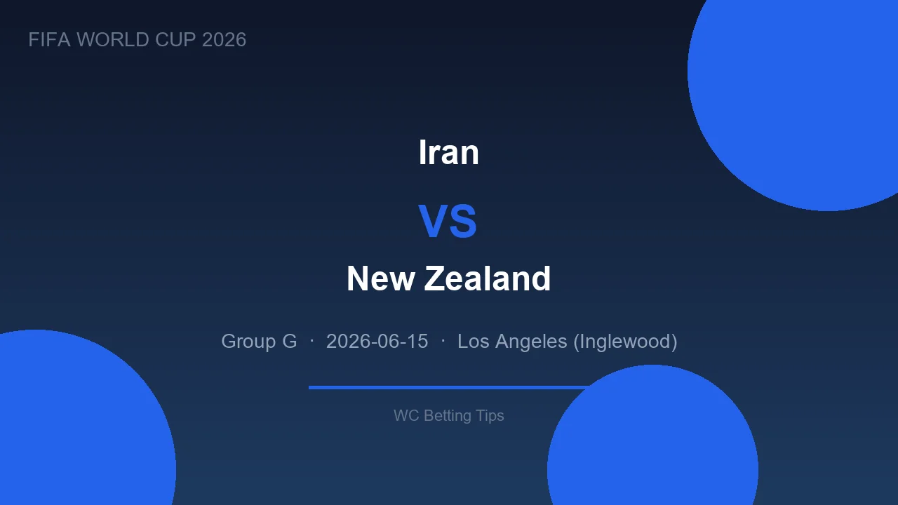 Iran vs New Zealand live - World Cup 2026