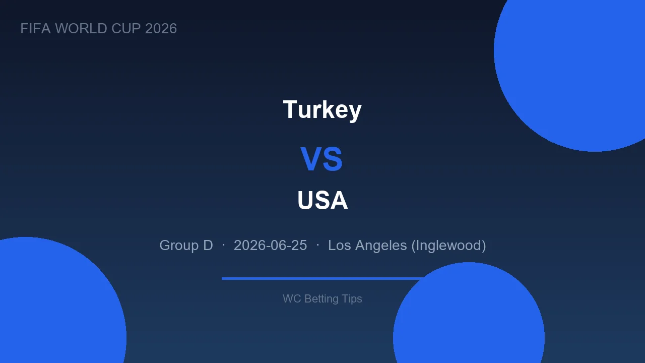 Turkey vs USA live - World Cup 2026